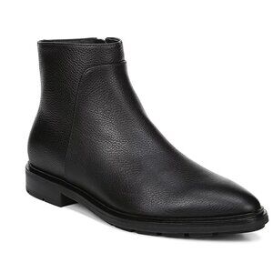 Via Spiga Women's Evanna Leather Booties in Black Ankle Boots Women's Size 7